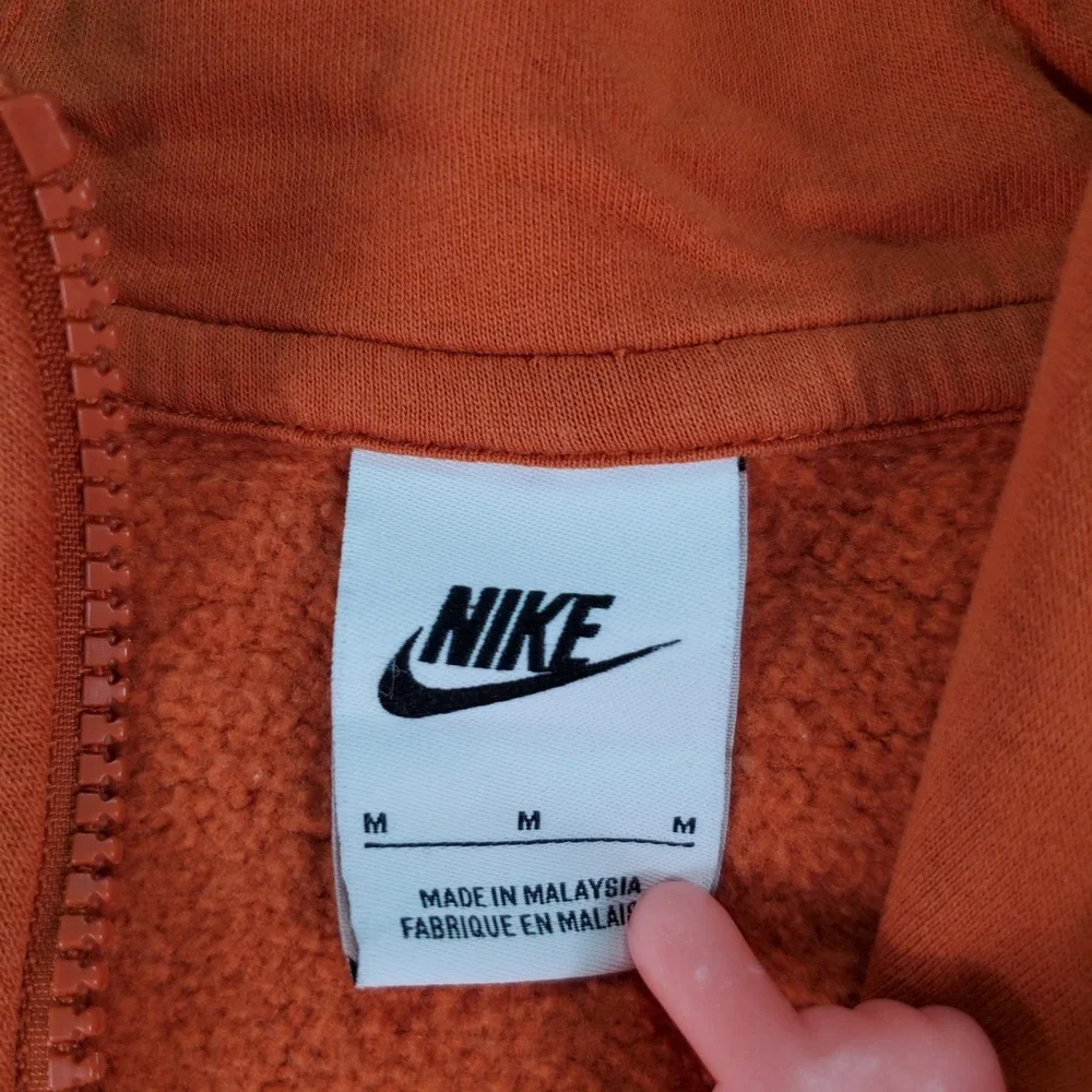 Nike Texas Longhorns Campus Collection Burnt Orange 1/4 Zip Hoodie Mens M Flaws